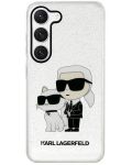 Калъф Karl Lagerfeld - Glitter K and C, Galaxy S23 Plus, прозрачен - 1t